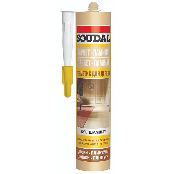 Паркетный герметик Soudal под бук 280 мл ОПТ фото 1