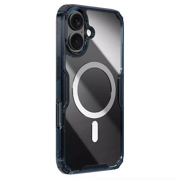 Чехол Nature TPU Pro Magnetic Case, Blue, (AP iP16 Plus) фото 3