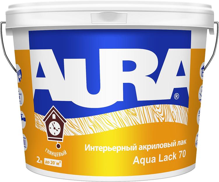Интерьерный глянцевый акриловый лак "AURA Aqua Lack 70" 2л фото 1