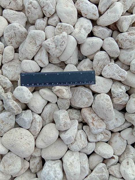 Галька декоративный щебень галтованный Бежевый /тн (20-40 мм) фото 1