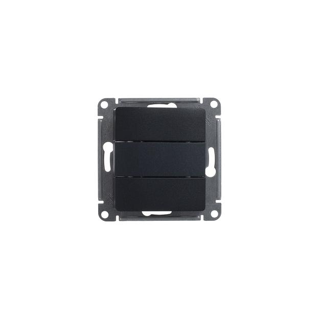 Systeme electric GSL000731 GLOSSA 3-клав. ВЫКЛЮЧАТЕЛЬ, сх.3, 10АХ, механизм, АНТРАЦИТ фото 6