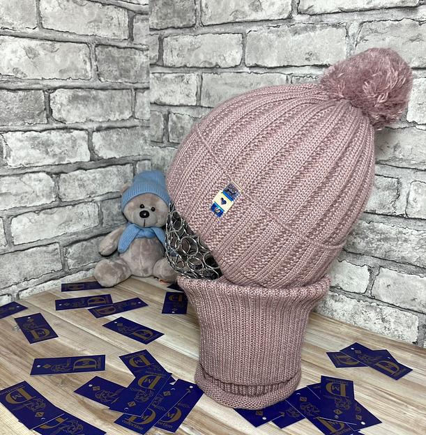 Комплект детский шапка и снуд 16 фото 1