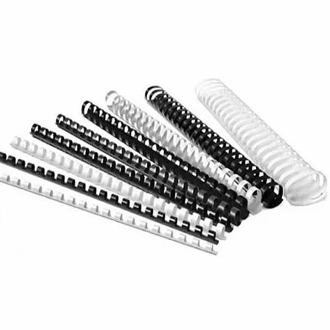 Пружины для переплёта пластиковые «Deli» 12 мм, чёрные ОПТ фото 1