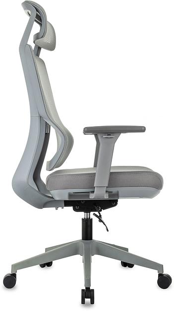 Кресло руководителя Бюрократ MC-G411N-H серый сетка/ткань с подголов. крестов. пластик пластик серый фото 4