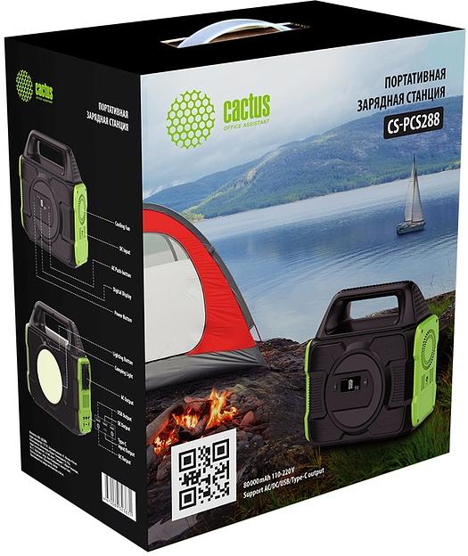 Электростанция портативная Cactus CS-PCS288 80000mAh 2.1A 3xUSB черный фото 3