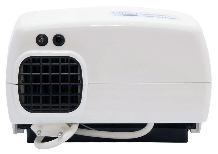 Сушилка для рук G-teq 8809 PW, 1200 Вт, 1,2 кВт, пластик белая фото 5