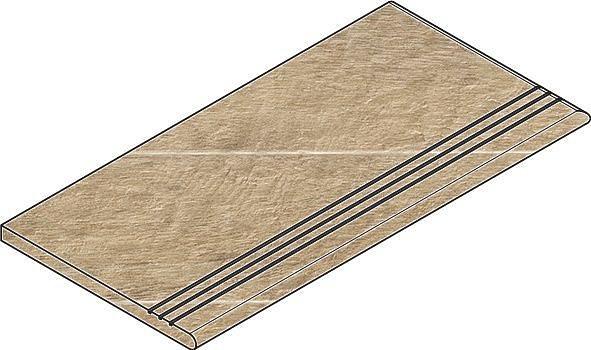 Ступень Italon НЛ-Вуд X2 Ступень Закруглённая Грип Правая Олив фото 1