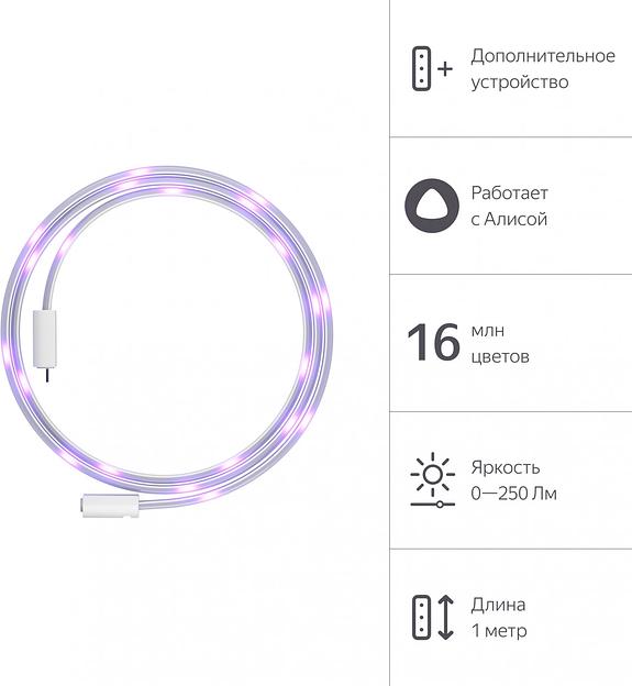 Удлинитель умных светодиодных лент Yandex Matter 8.2В 1м (YNDX-00547) фото 2