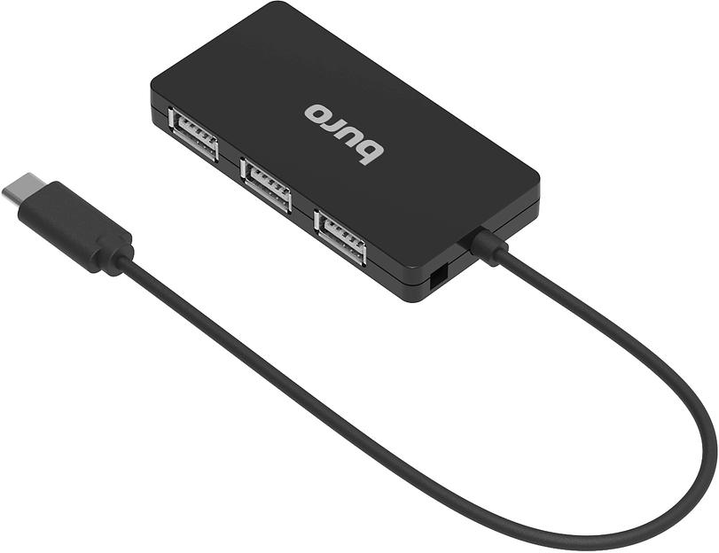 Разветвитель USB-C Buro BPH-C-1730 4порт. черный (BU-USBC-HUB-4U21) фото 2
