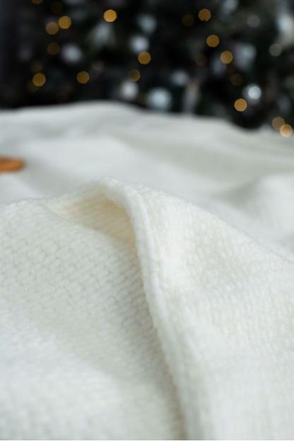 Плед меховой «Эко» ваниль опт фото 3