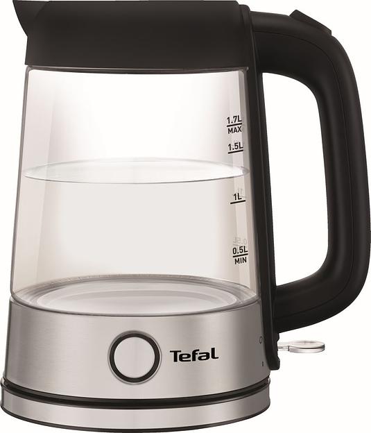 Чайник электрический Tefal KI750D30 1.7л. 2400Вт серебристый (корпус: стекло) фото 2