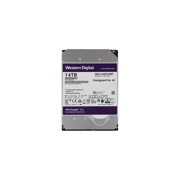 Жесткий диск WD Purple Pro WD142PURP, 14ТБ, HDD, SATA III, 3.5" фото 1