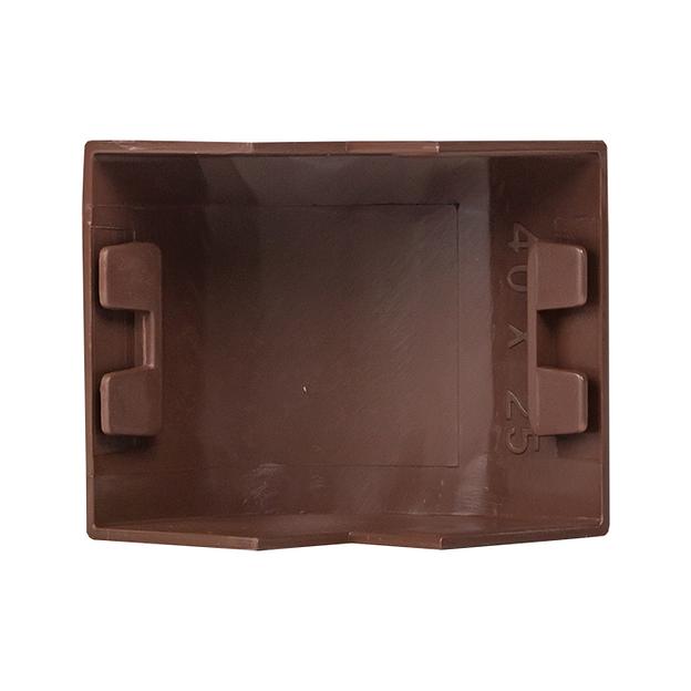 EKF obd-40-25x4 Угол внешний (40х25) (4 шт) Plast EKF PROxima под темное дерево фото 2