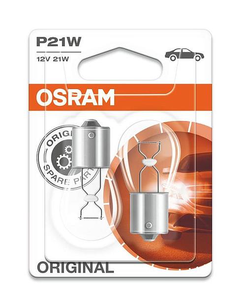 Лампа накаливания Osram Р21W (7506) 12V 21W BA15s ОПТ фото 1