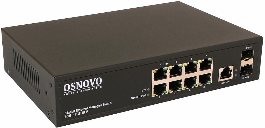 Коммутатор OSNOVO SW-70802/L2 фото 1