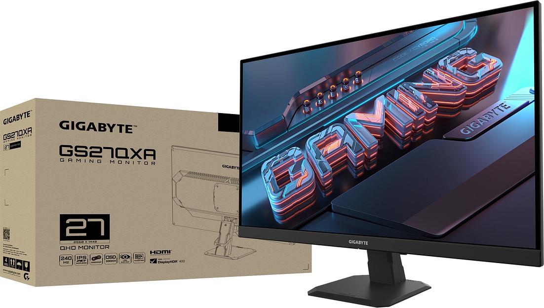 Монитор Gigabyte 27" GS27QXA черный IPS LED 0.5ms 16:9 HDMI M/M полуматовая 350cd 178гр/178гр 2560x1440 240Hz DP 2K USB 5.2кг фото 10