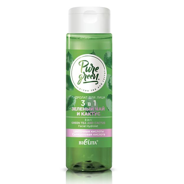 Белита гидролат для лица 3 в 1 «зеленый чай и кактус» 115мл фото 1