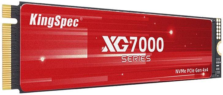 Твердотельный накопитель SSD M.2 KingSpec 2.0Tb XG7000 Series (PCI-E 4.0 x4, up to 7400/6600MBs, 3D TLC, 1200TBW, NVMe 1.4, 22х80mm, heatsink) фото 2