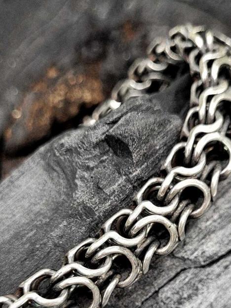 Мужской серебряный браслет плетение Рамзес 925 фото 1