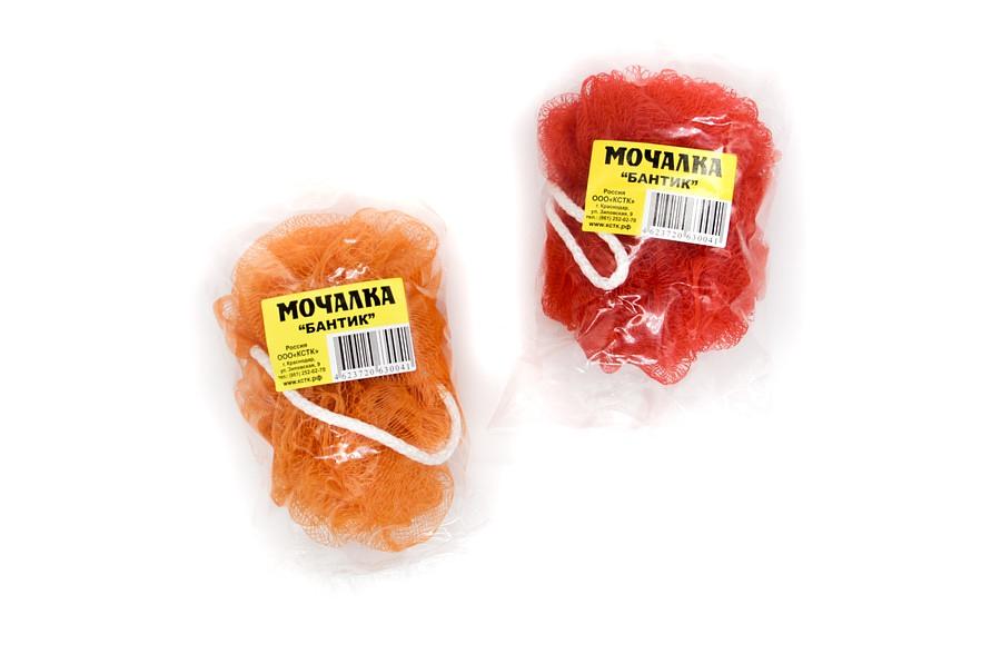 Мочалка для тела «Бантик» в п/п ОПТ фото 1