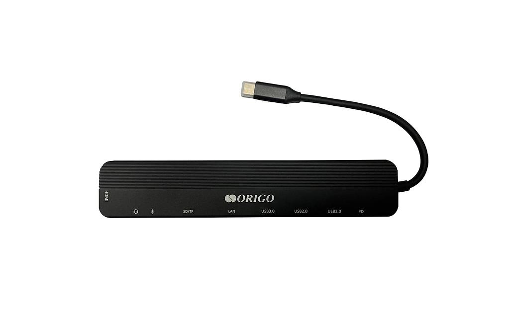ORIGO OU3350SNPD/A1A Док-станция USB-C 9-в-1 USB 3.0, 2xUSB 2.0, USB-C/PD 3.0, HDMI, Gigabit LAN, SD/TF/microSD, TRRS, Mic фото 2
