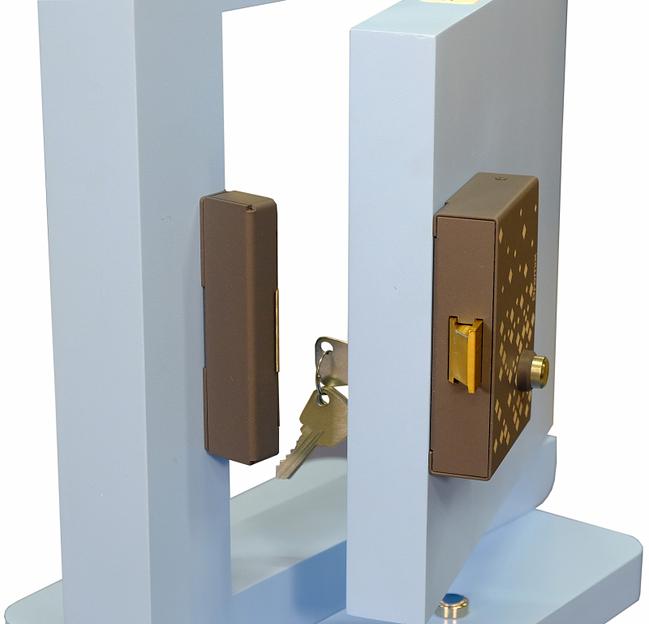 Замок электромеханический накладной Promix-SM215.10 коричневый ОПТ фото 8