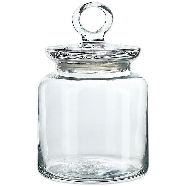 Банка для сыпучих прод.  550 мл. со стекл. крышкой Китчен Слим /1/12/288/ фото 1