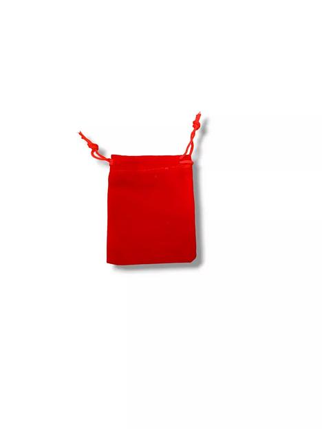 Мешочки бархатные красные 7х9 см, 50 шт ОПТ фото 1