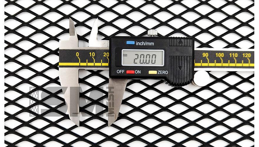 Просечно-вытяжная сетка форма Ромб ячейка 20х8 мм фото 1