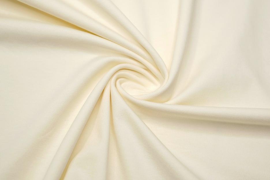 Кулирная гладь однотонная с лайкрой Крем сливочный 70 фото 1