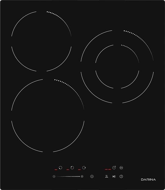 Варочная поверхность Darina 6Р Е 3324 B черный фото 2