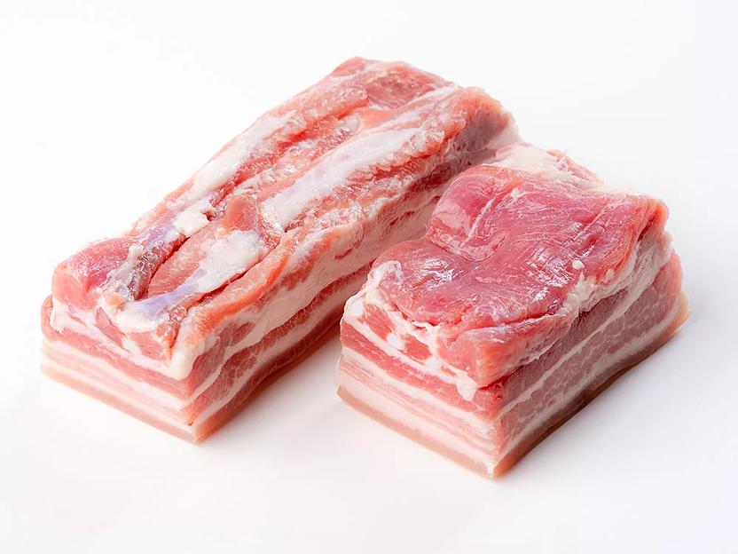 Грудинка свиная солёная в вакууме «Крестьянская» 1 кг ОПТ фото 1