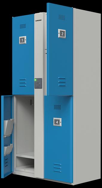 Автоматические шкафы-локеры для школьников младших классов серии «SP-4M» фото 1