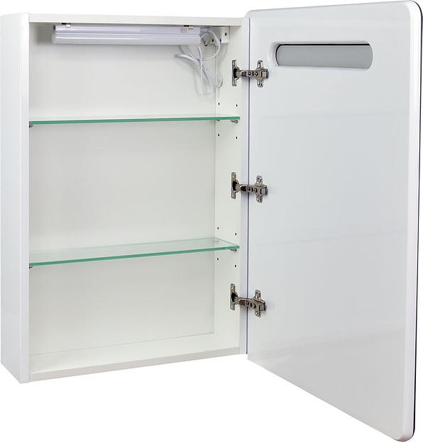 Зеркало-шкаф Аква 60 DORATIZ 2711.063, правый, белый с подсветкой фото 3