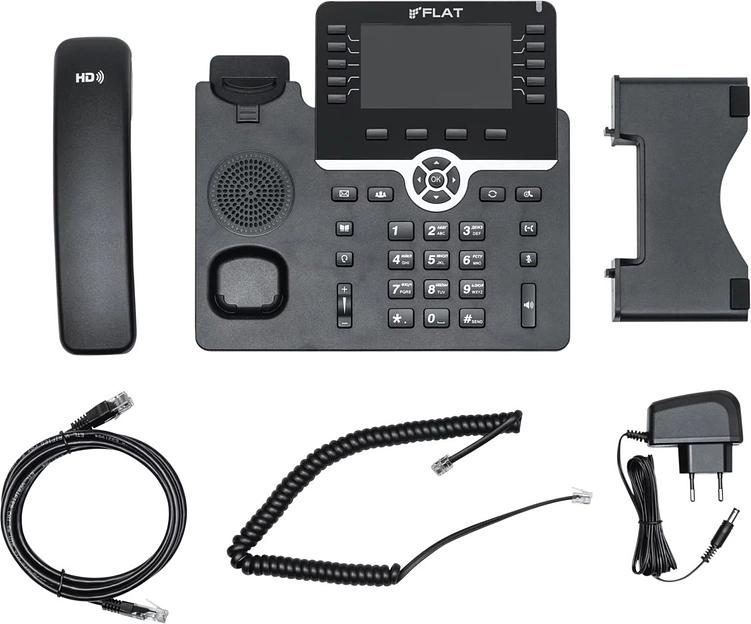 Телефон IP Флат Flat-Phone-B10 черный фото 5