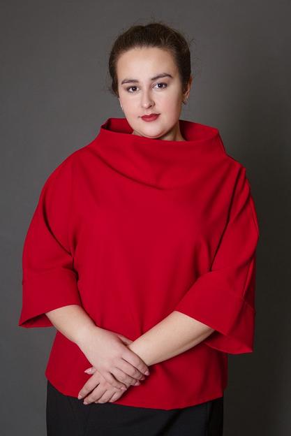 Блуза красная Р-0104 фото 1