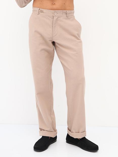 Мужские брюки из льна «Бежевые», Опт фото 2