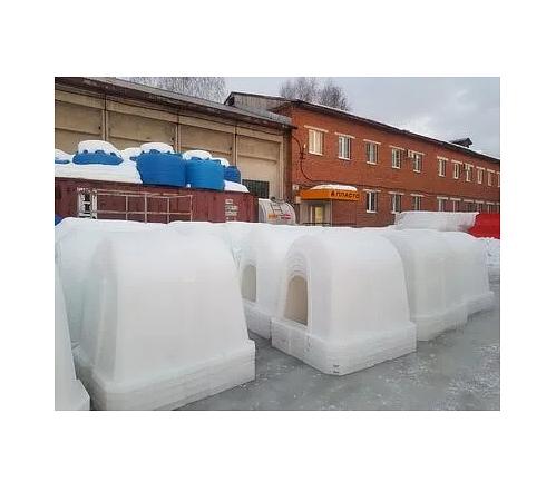 Большой пластиковый домик для теленка 2x1,3x1,4 м. фото 4