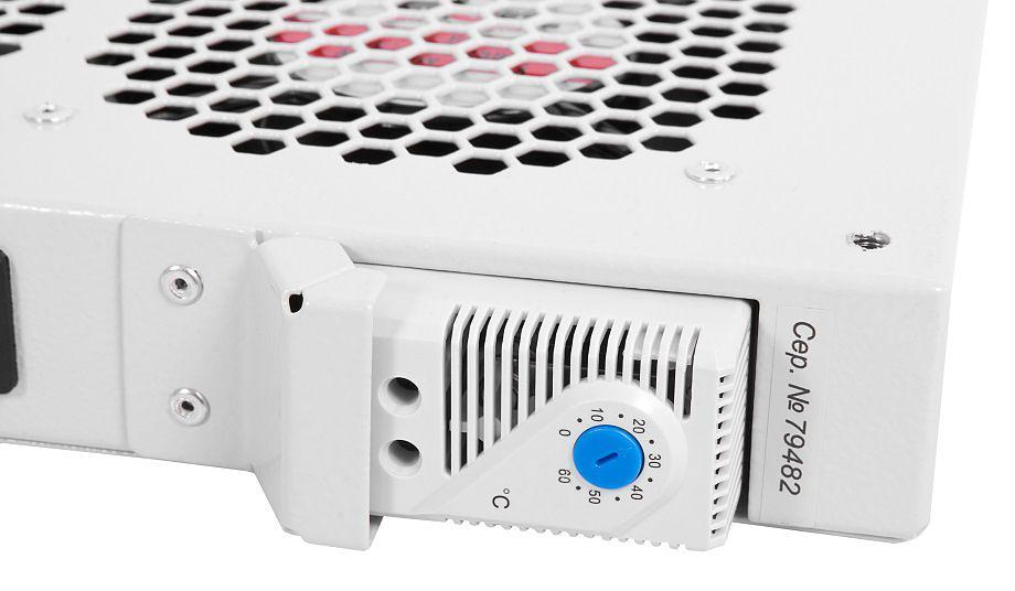 Модуль вентиляторный Rem (R-FAN-3T) 3 вент. с термостатом серый (упак.:1шт) фото 3