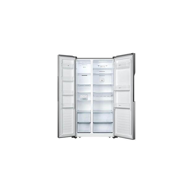 Холодильник двухкамерный Gorenje NRS918EMX Side by Side, инверторный серый фото 1