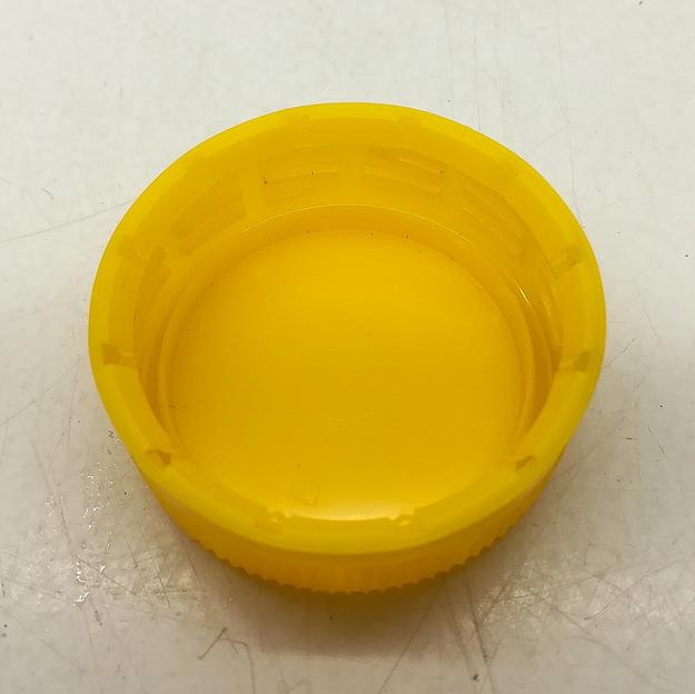 Колпачек 38 мм желтый низкий (ПЭТ 4,25л) фото 3