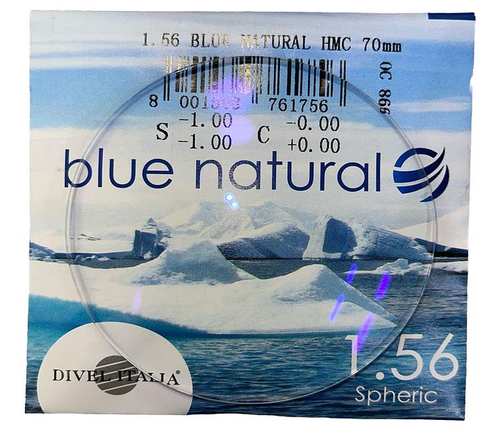 Линза полимерная стигматическая 1.56 BLUE NATURAL НМС ОПТ фото 1