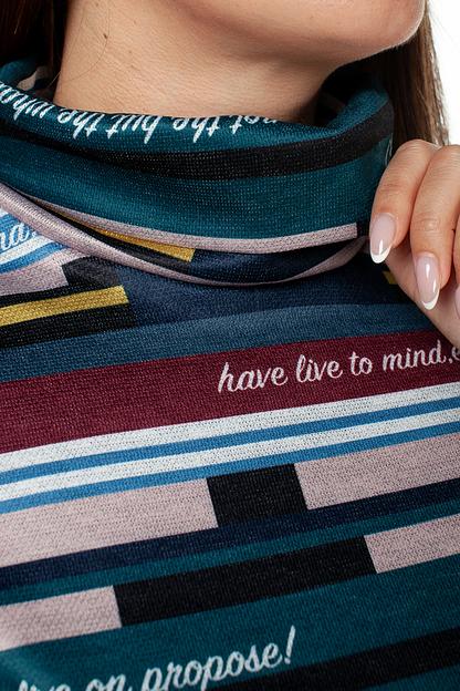 Джемпер женский  4057/06/Пудровый, бордовый  фото 4