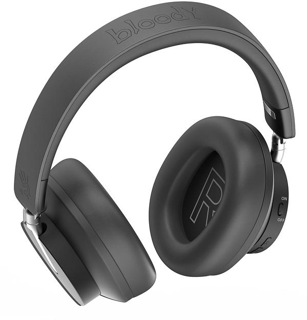 Наушники накладные A4Tech Bloody MH390 черный беспроводные bluetooth оголовье (MH390 BLACK) фото 8