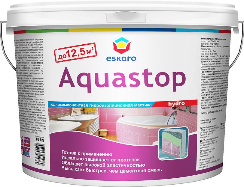 Мастика гидроизоляционная "Eskaro Aquastop Hydro" 16кг фото 1