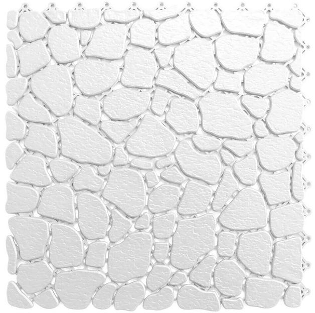 Aqua Stone – антискользящее дренажное покрытие, Цвет Белый RAL 9003, Толщина модуля 10 мм. фото 1