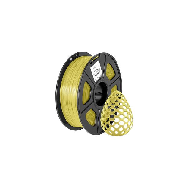 Пластик Cactus CS-3D-PETG-1KG-T-YELLOW PETG/ 1.75мм/ 1кг/ 316м/ желтый прозрачный фото 1