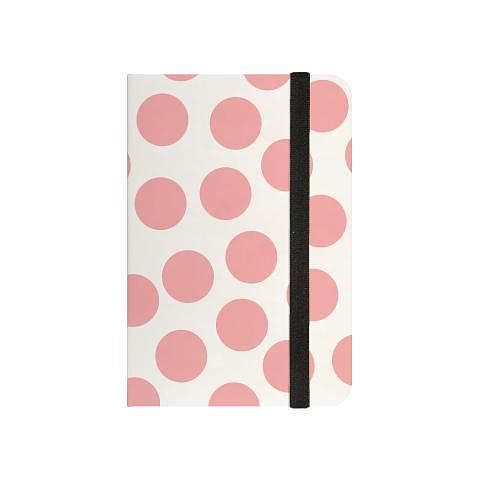 Записная книжка А6, 100л., точка, SALMON POLKA DOTS на резинке, Bruno Visconti 3-478/07 фото 1