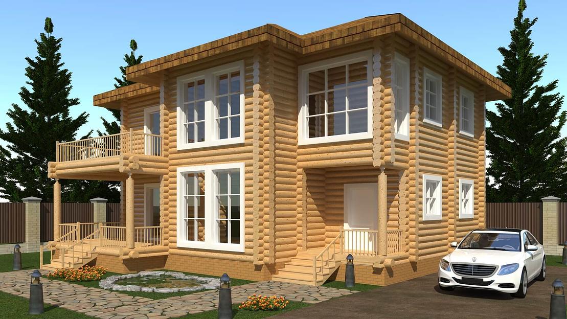 Проект дома ДД-195-6 12x12 фото 1