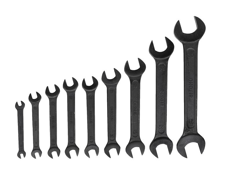 Набор ключей гаеч.двуст. 9шт. (6-30) SIT с поверкой фото 1